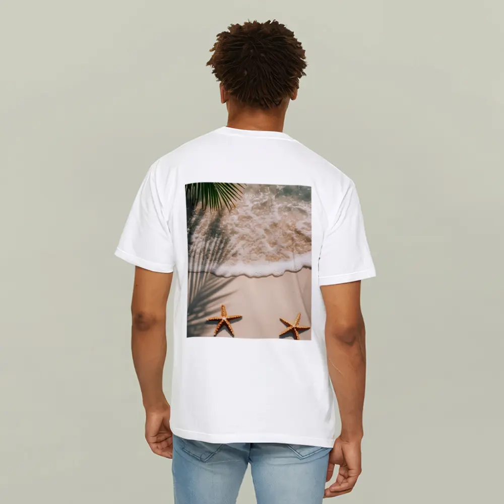 Starfish on Sandy Tropical Beach Shore – T-Shirts