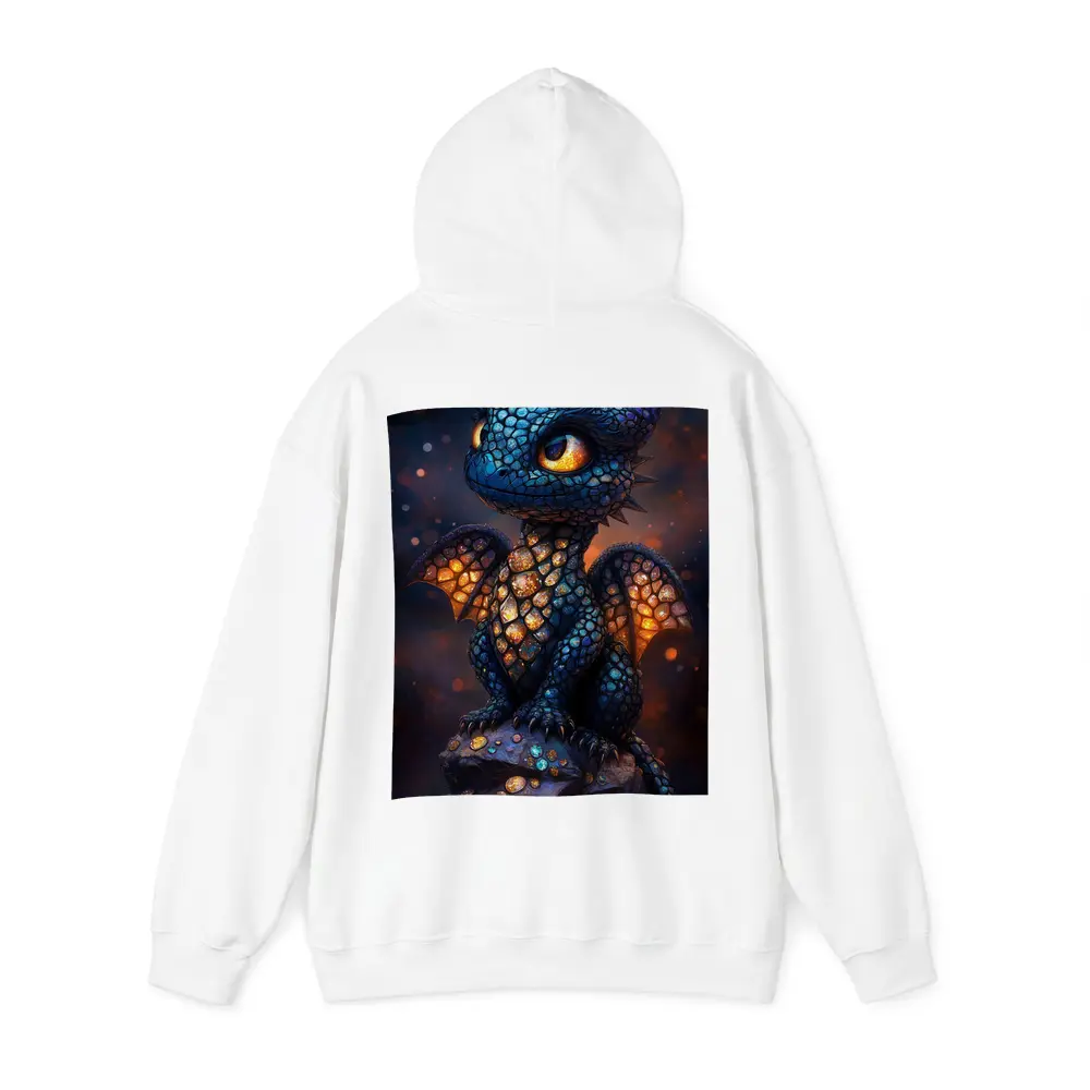 Baby Dragon Glowing Scales Dark Fantasy Art – Hoodies