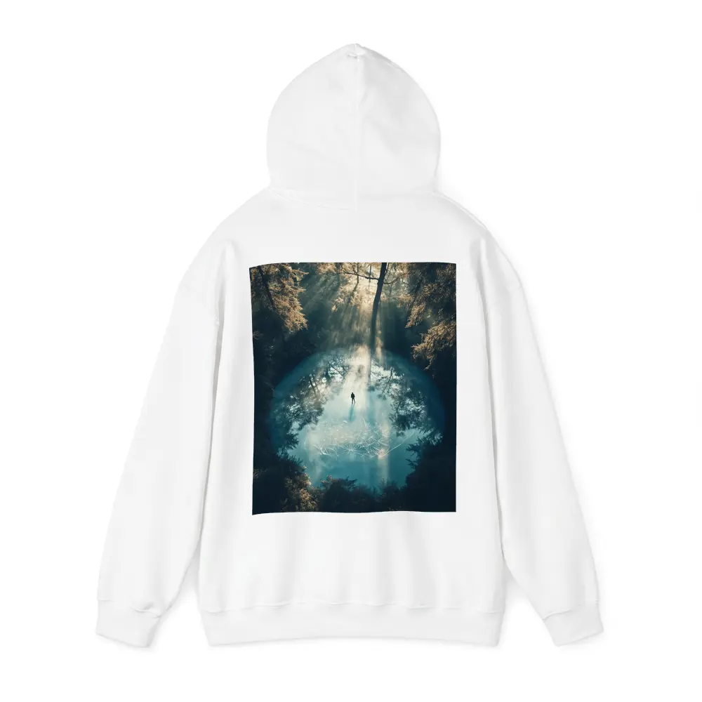 Lone Figure Forest Sacred Geometry Portal – Hoodies