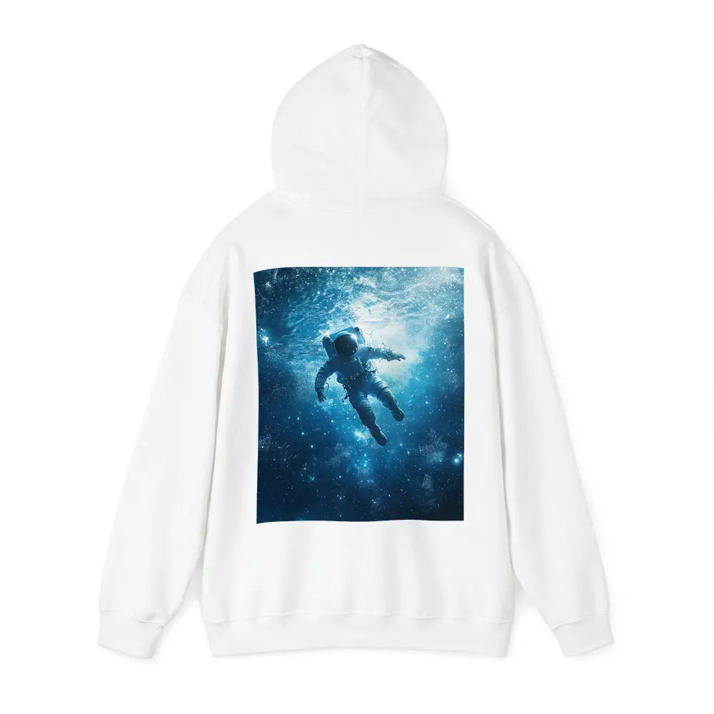 Astronaut Floating Underwater Blue Galaxy Space – Hoodies