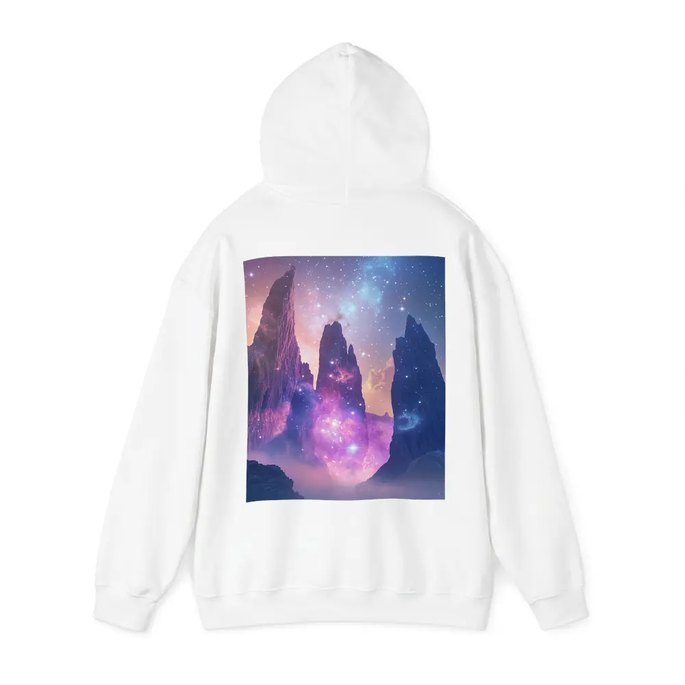 Fantasy Mountain Peaks Cosmic Galaxy Sky – Hoodies