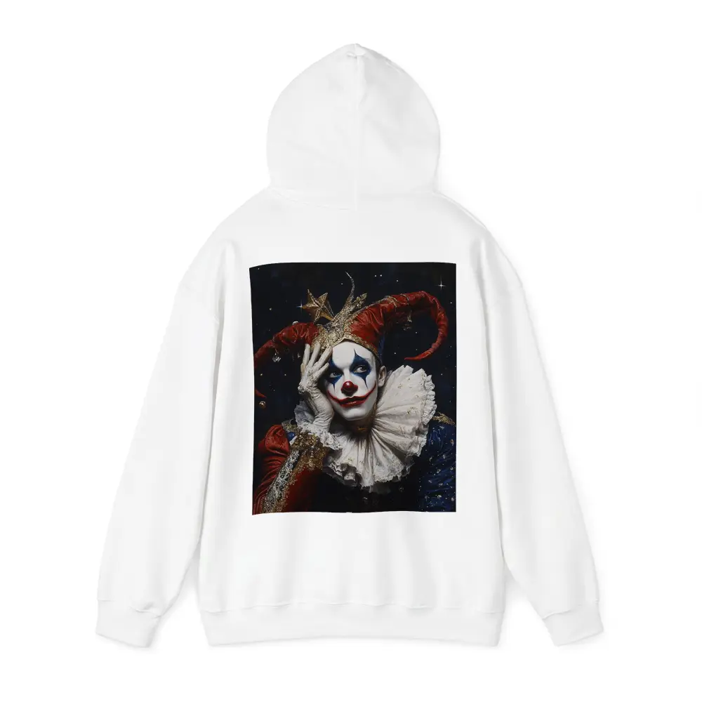 Sad Jester Clown Dark Starry Night – Hoodies