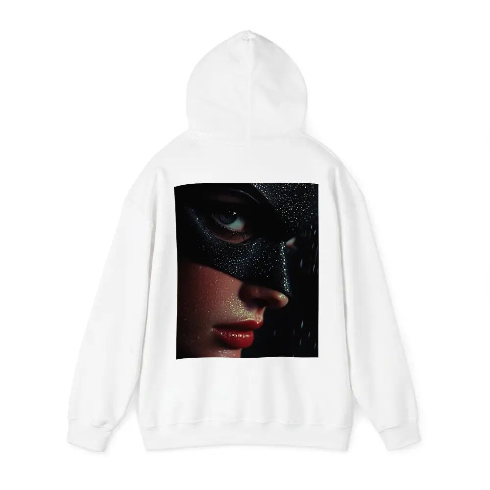 Masked Woman Glitter Dark Dramatic Portrait – Hoodies