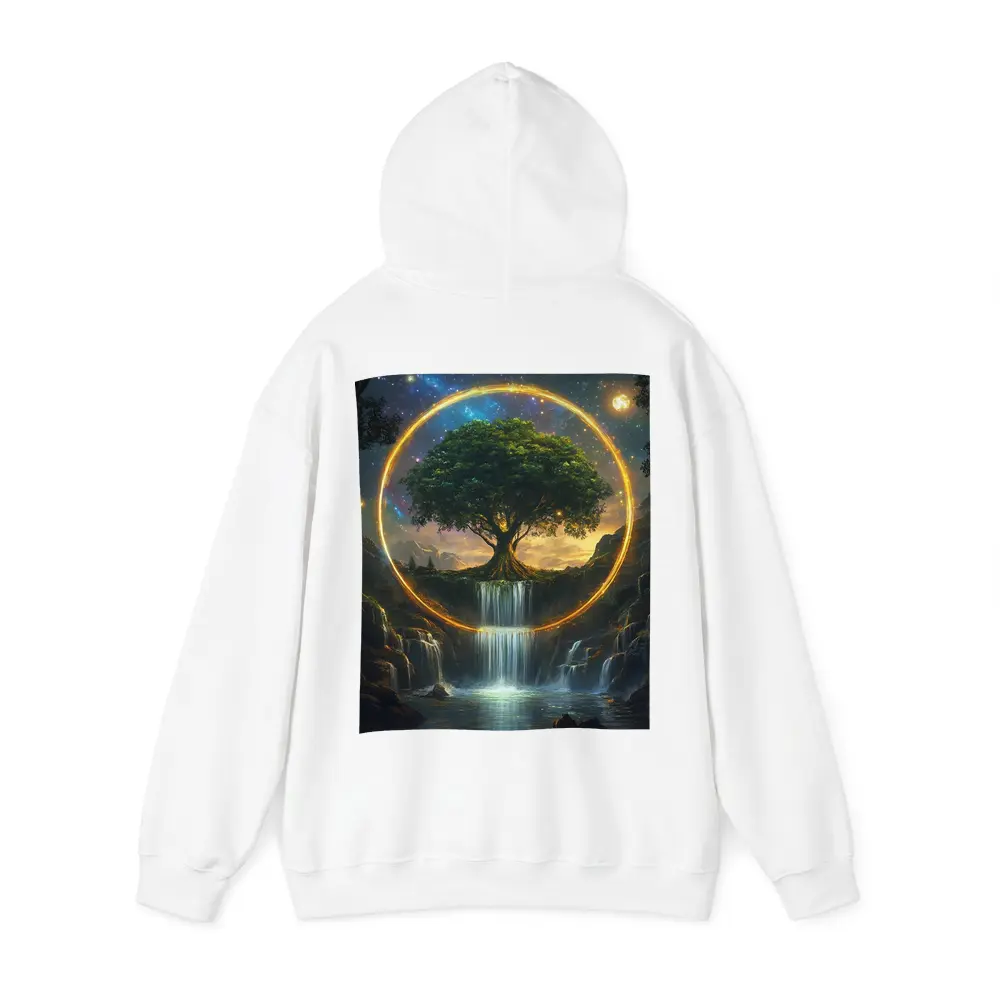 Tree of Life Waterfall Fantasy Cosmic Art – Hoodies