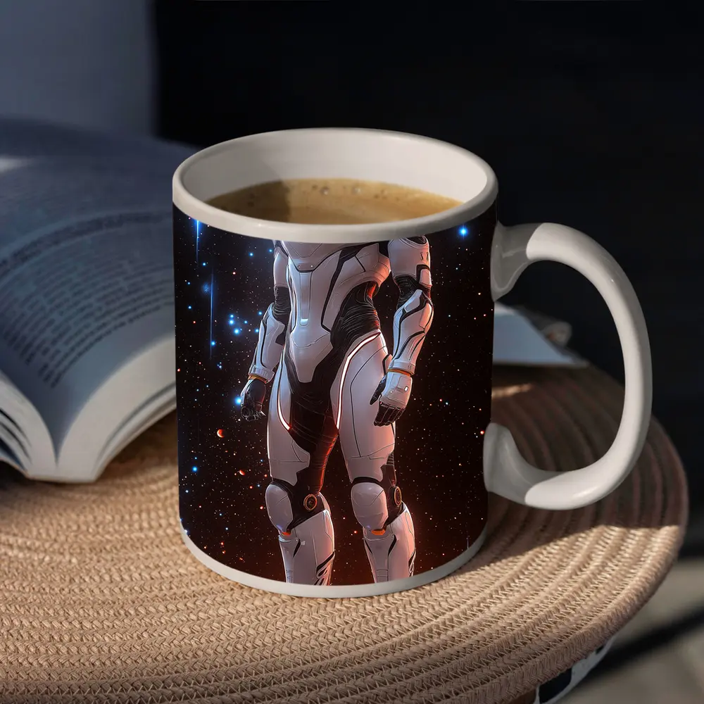 Futuristic Astronaut Suit Deep Space Stars – Mugs