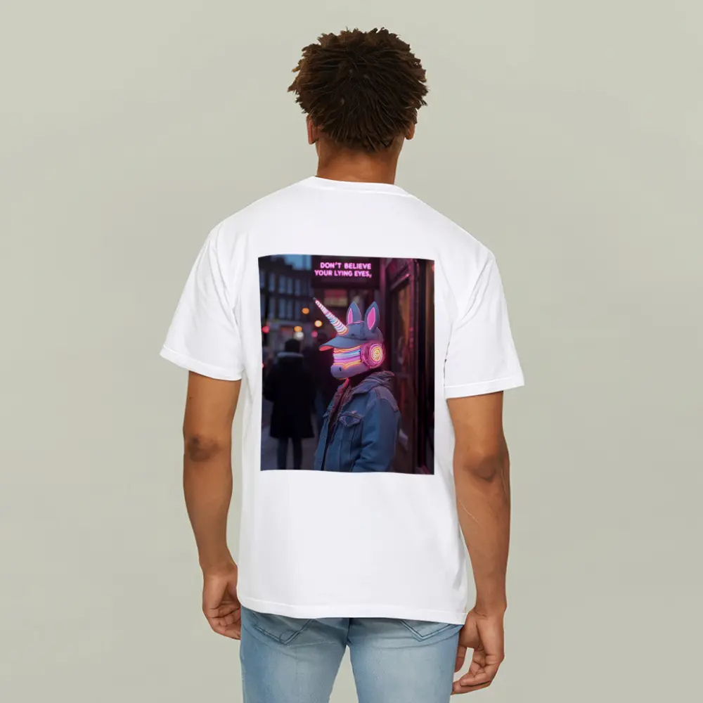 Neon Unicorn Street Photography Urban Night – T-Shirts