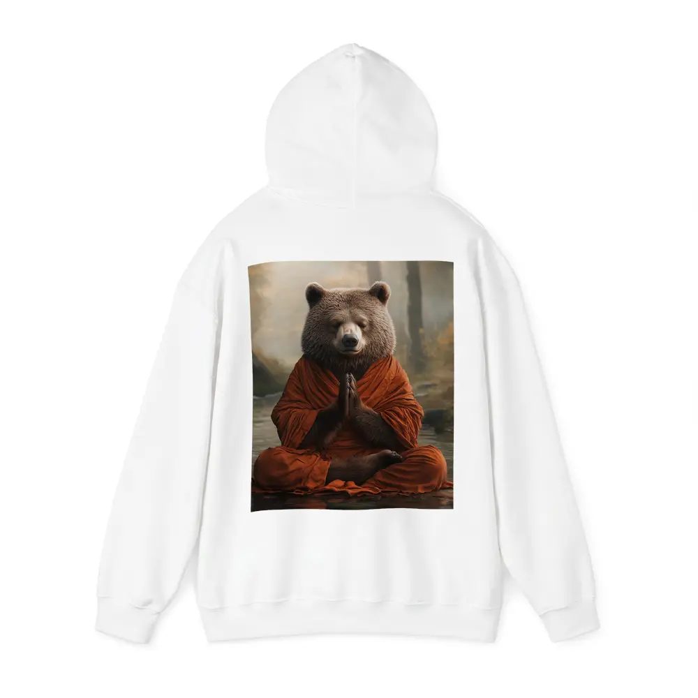 Meditating Bear Monk in Forest – Hoodies