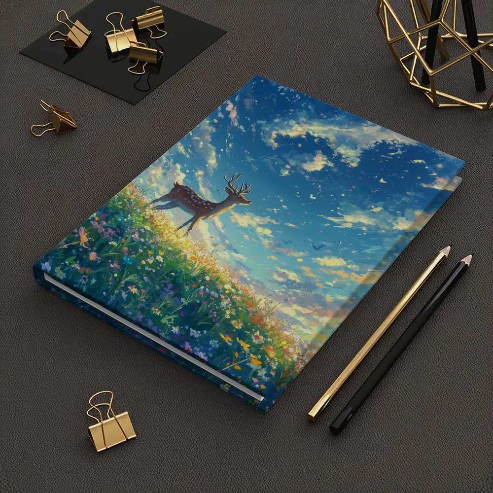 Spotted Deer on Wildflower Hill Anime Style – Notebooks