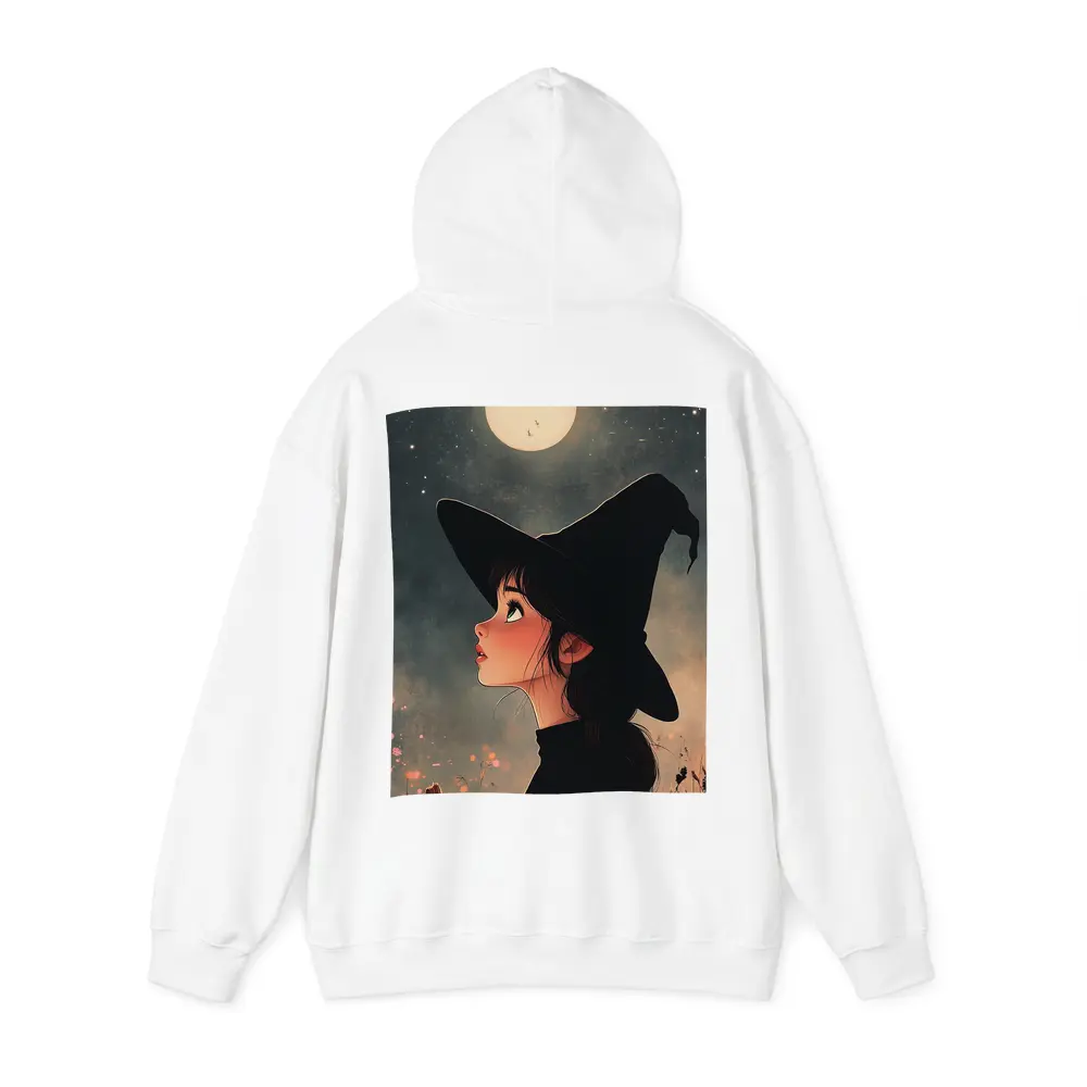 Anime Witch Girl Moonlit Night Sky – Hoodies