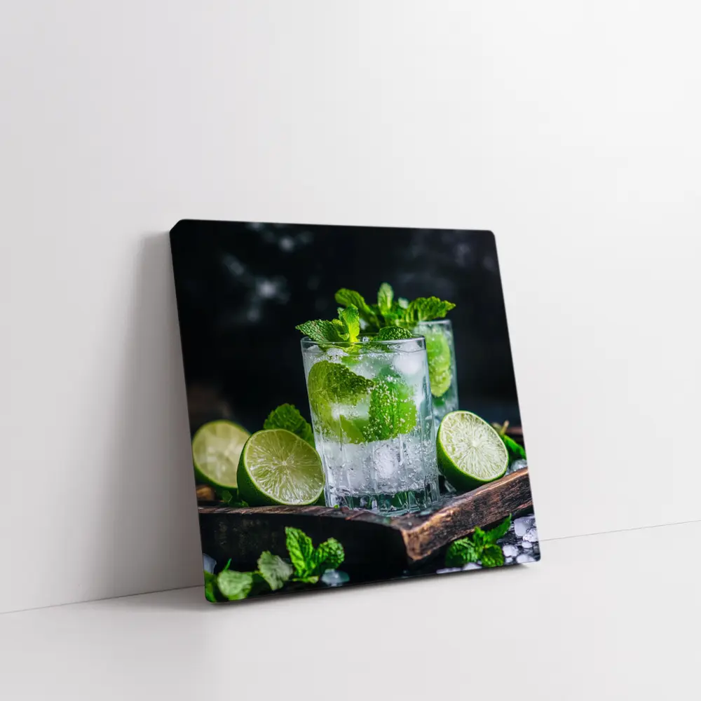 Mojito Cocktail With Lime And Mint – Wall Art