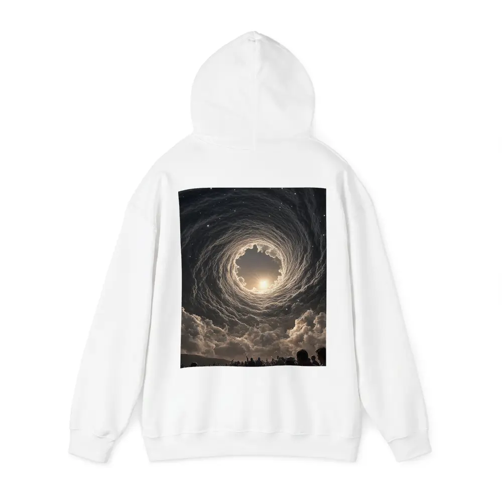 Cosmic Spiral Cloud Portal Crowd Sky – Hoodies