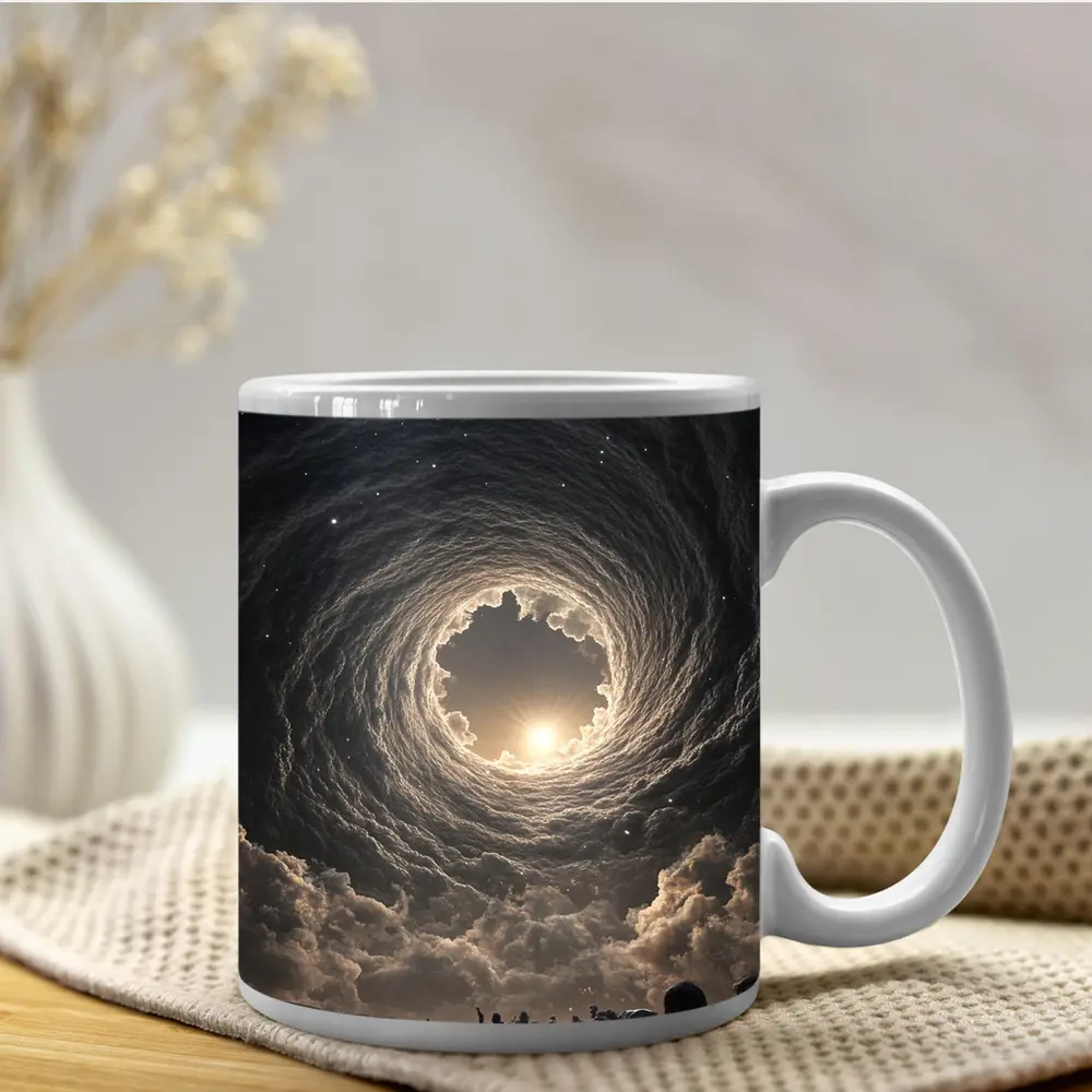 Cosmic Spiral Cloud Portal Crowd Sky – Mugs