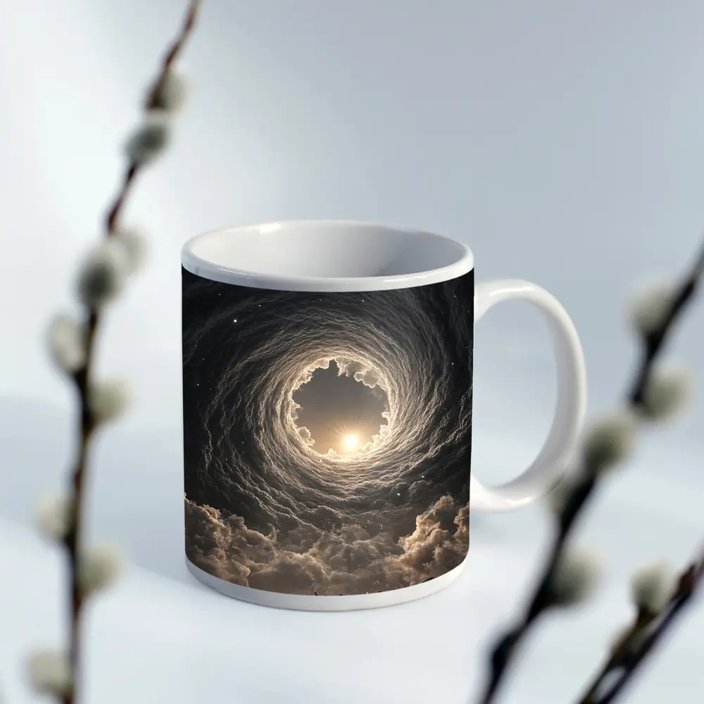Cosmic Spiral Cloud Portal Crowd Sky – Mugs
