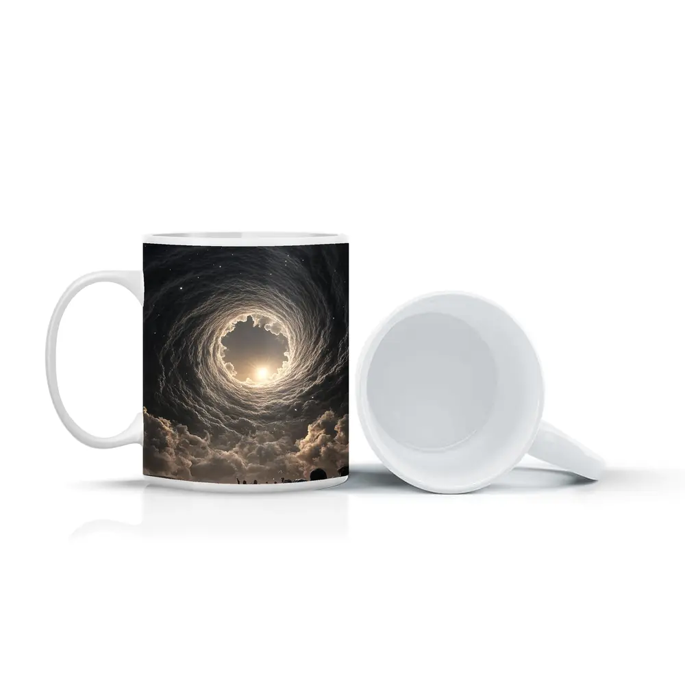 Cosmic Spiral Cloud Portal Crowd Sky – Mugs