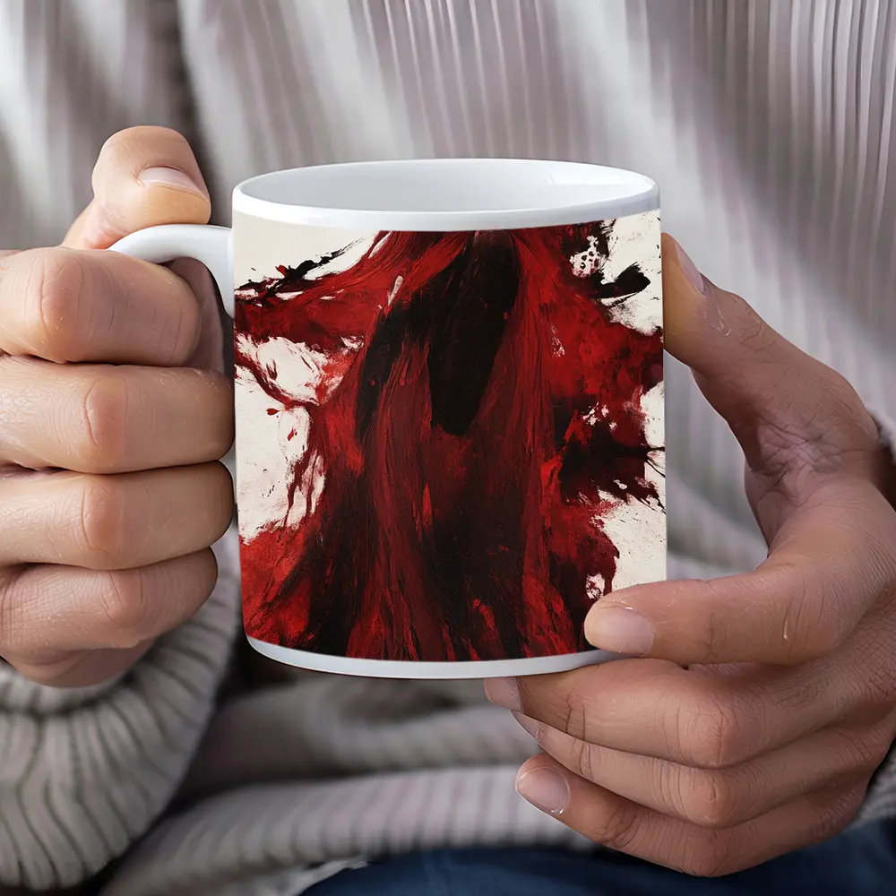 Red Haired Woman Dark Fantasy Art – Mugs