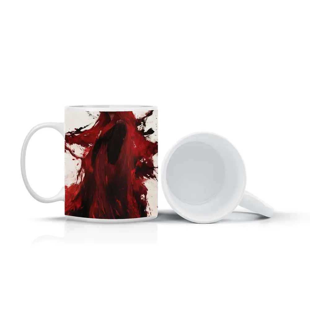 Red Haired Woman Dark Fantasy Art – Mugs