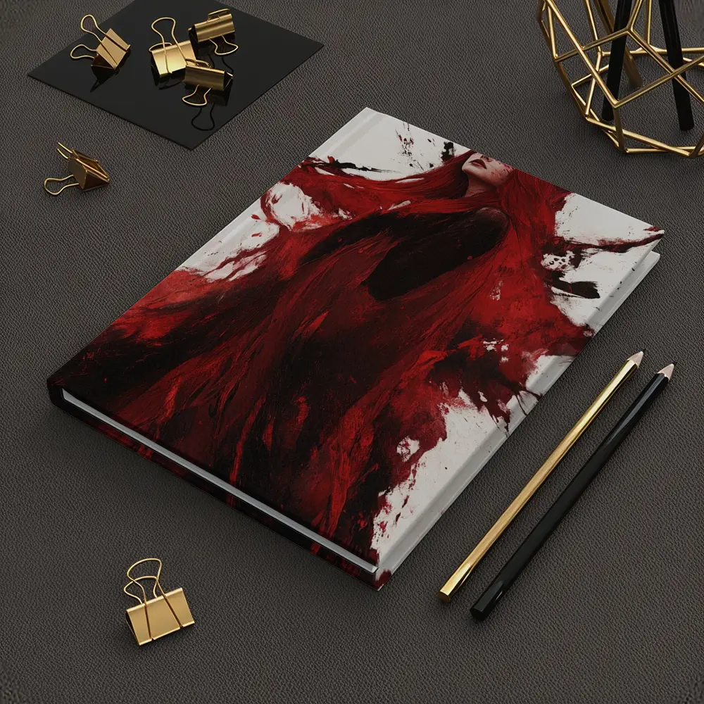 Red Haired Woman Dark Fantasy Art – Notebooks