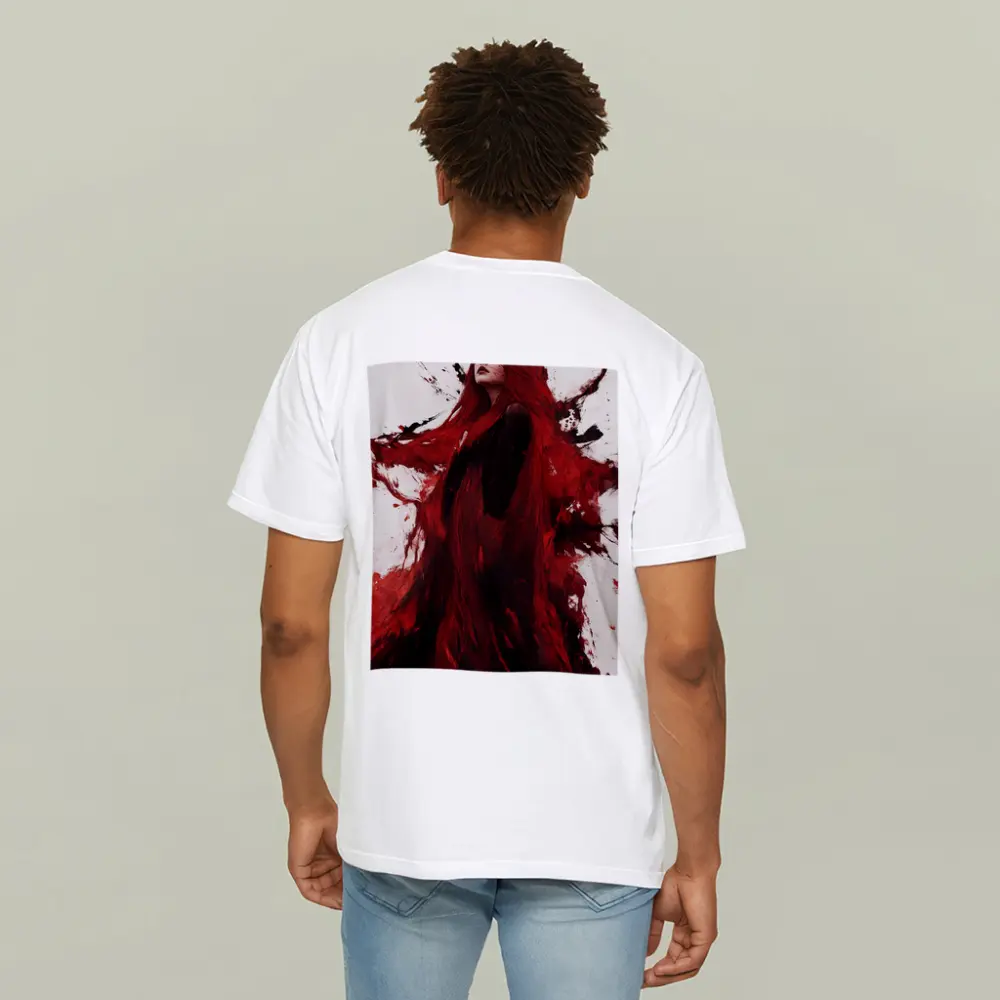 Red Haired Woman Dark Fantasy Art – T-Shirts