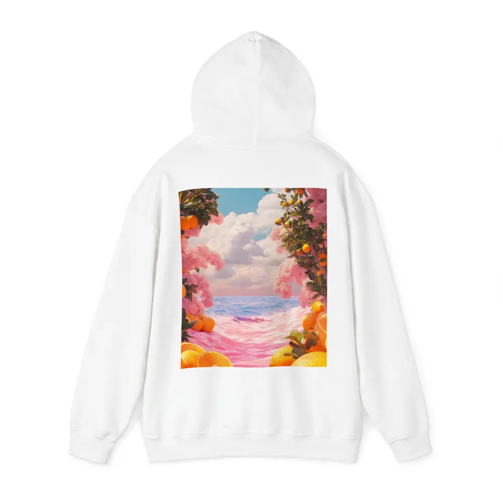 Tropical Oranges Pink Ocean Surreal Summer Scene – Hoodies