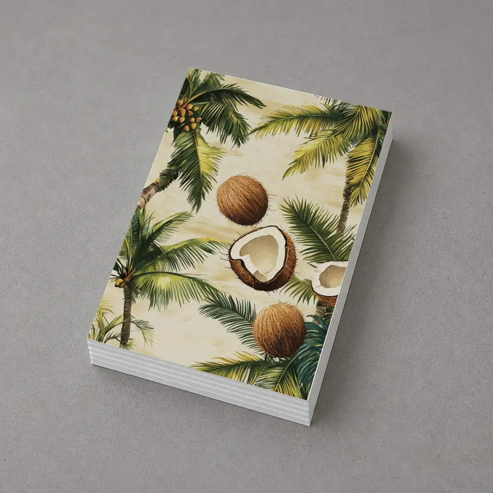 Tropical Coconut Palm Trees Botanical Illustration – Postcards
