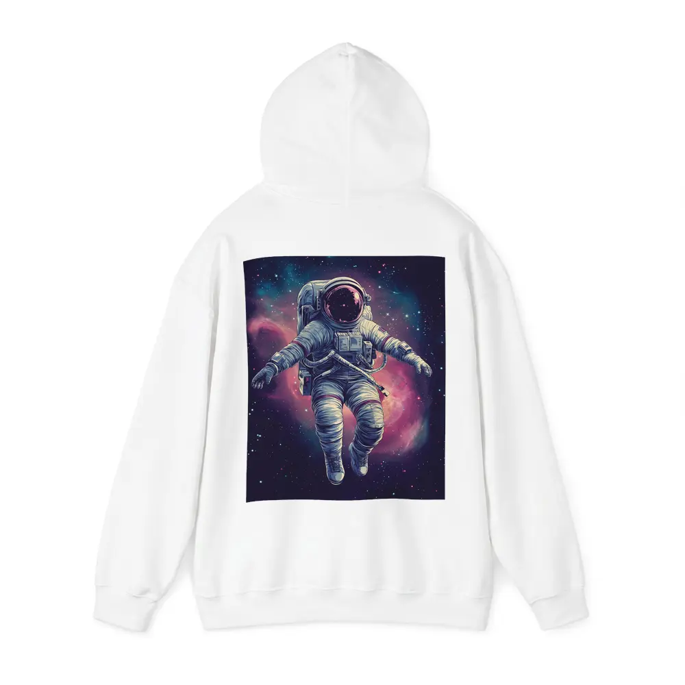 Astronaut Floating In Colorful Galaxy Nebula – Hoodies