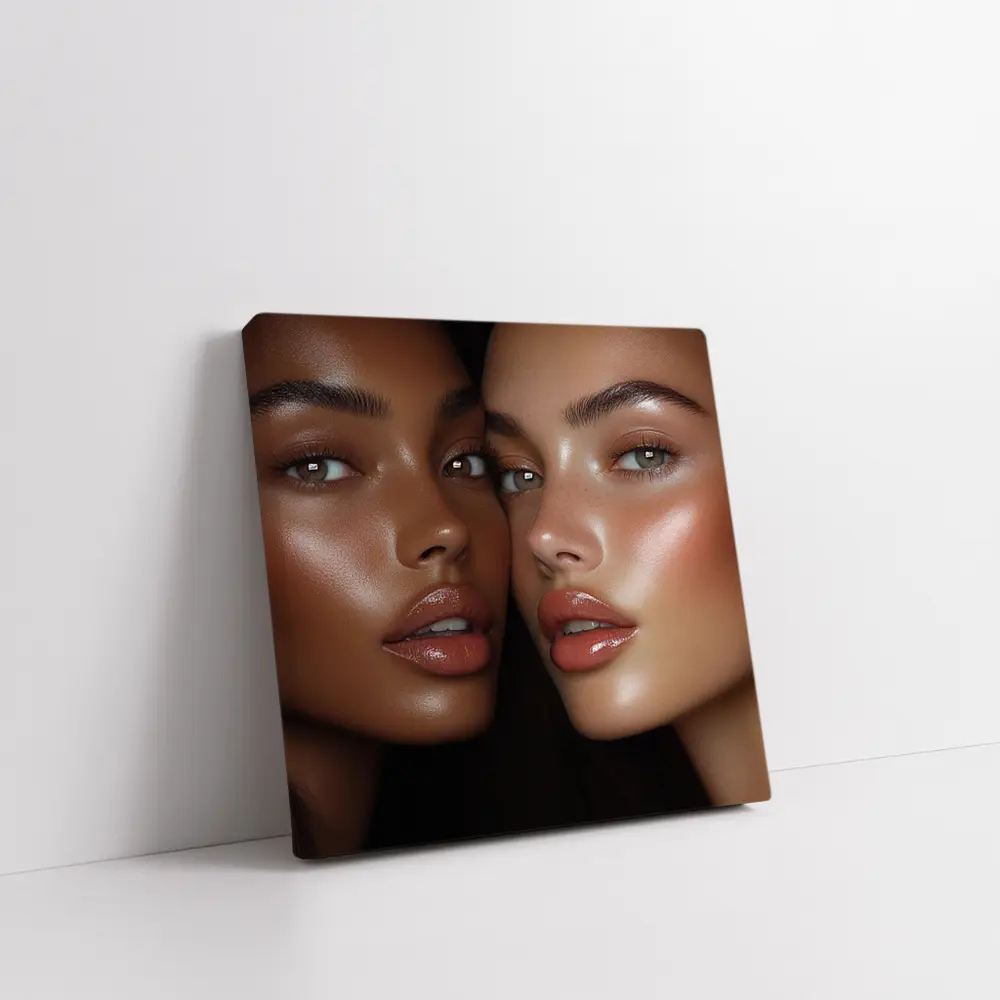 Two Women Close Up Beauty Portrait – Wall Art
