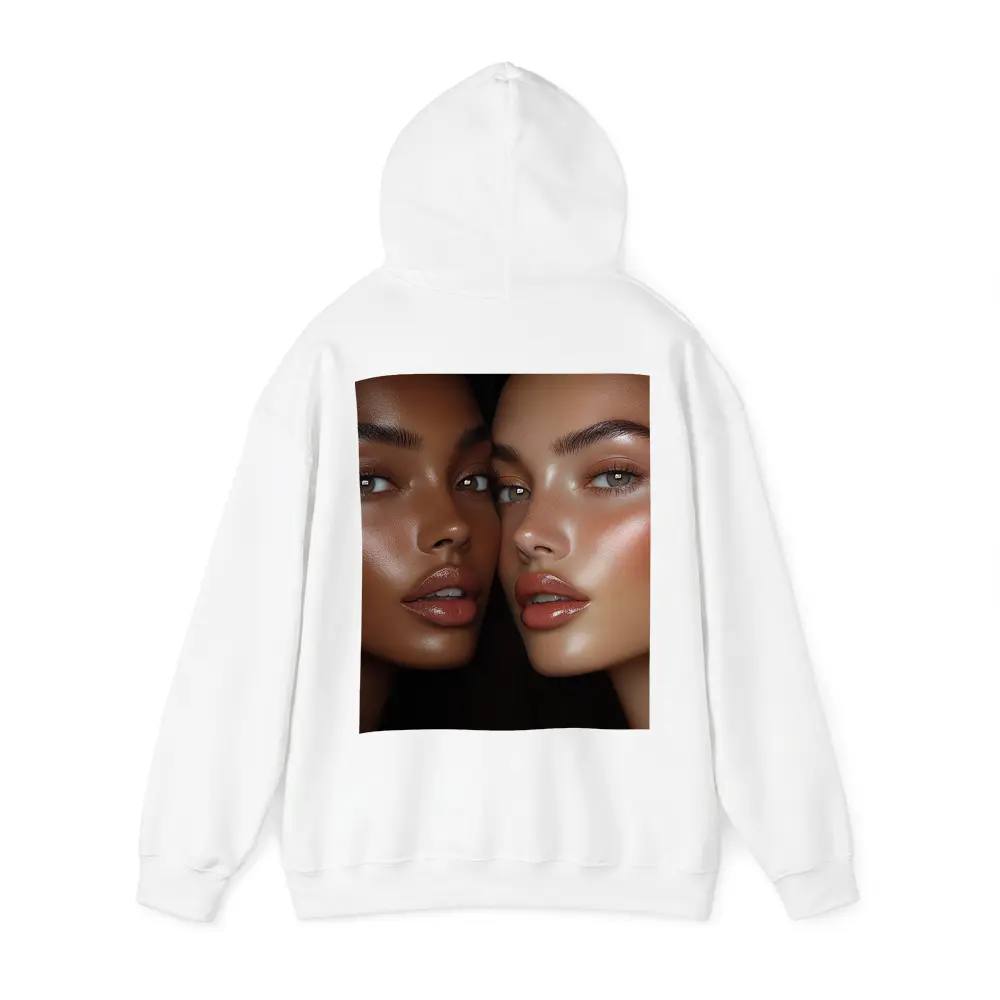 Two Women Close Up Beauty Portrait – Hoodies