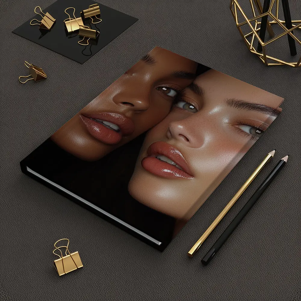 Two Women Close Up Beauty Portrait – Notebooks