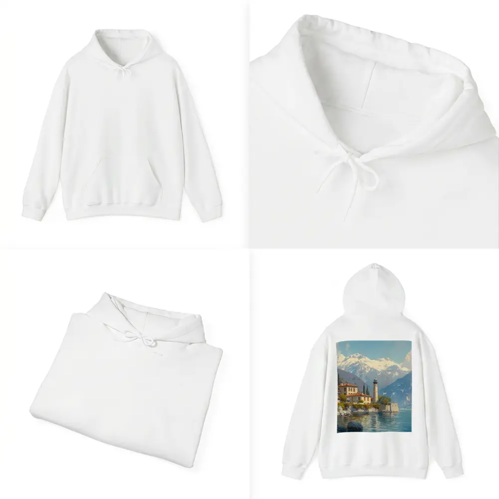 Italian Lake Villa Lighthouse Alpine Mountains – Hoodies