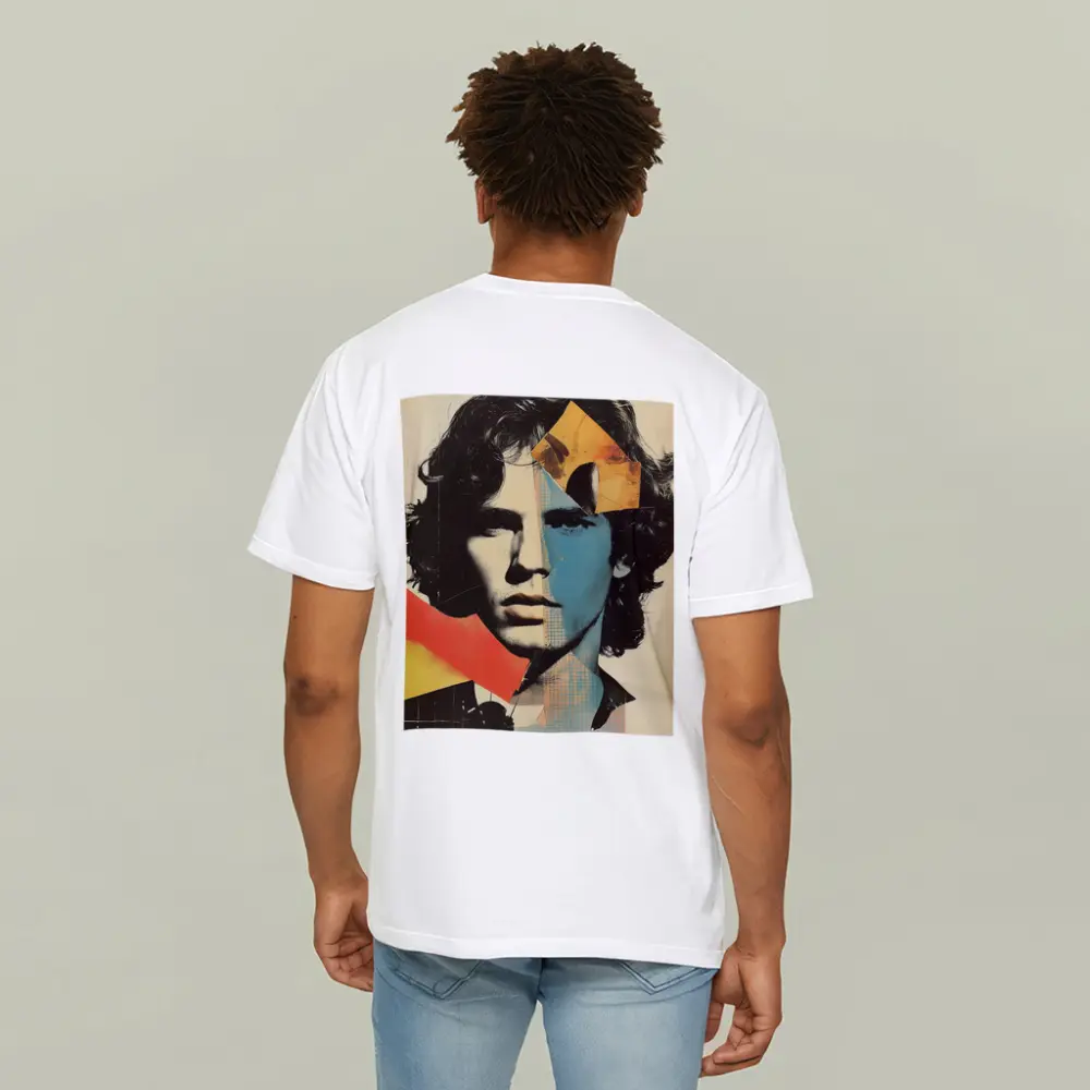 Young Man Pop Art Collage Portrait – T-Shirts