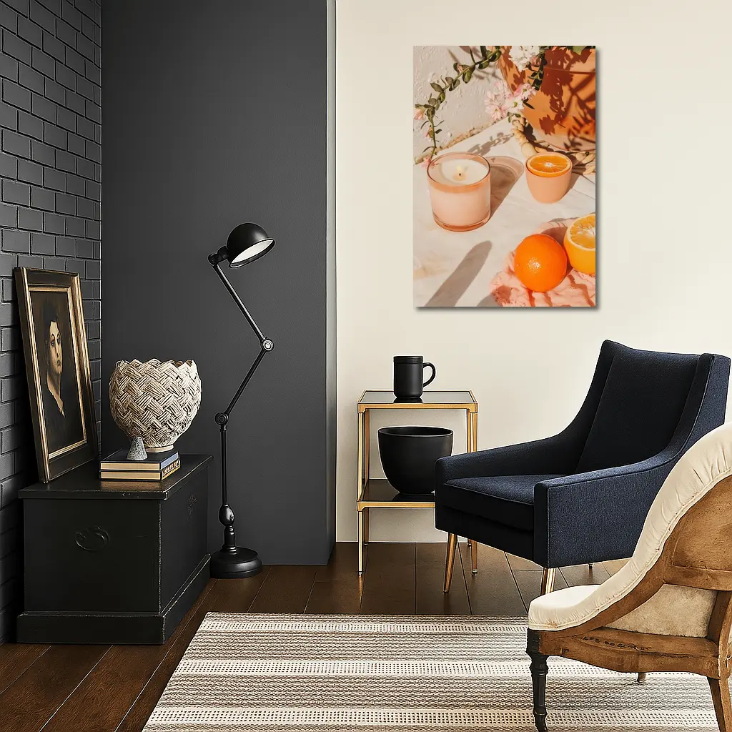 Orange Scented Candle Warm Summer Sunlight – Wall Art