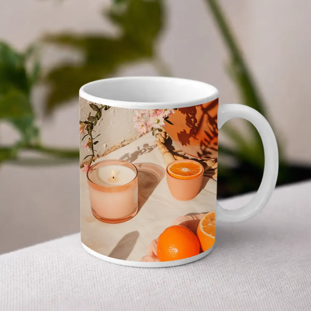 Orange Scented Candle Warm Summer Sunlight – Mugs