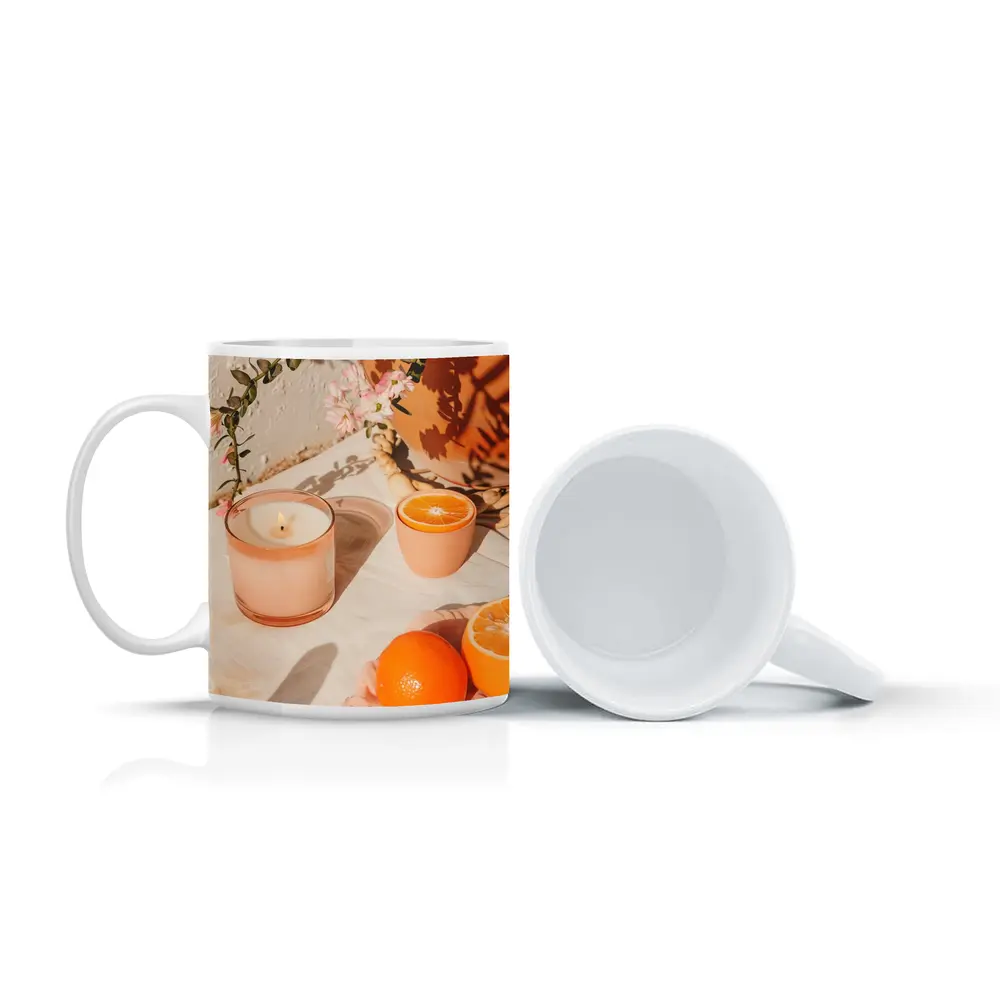 Orange Scented Candle Warm Summer Sunlight – Mugs