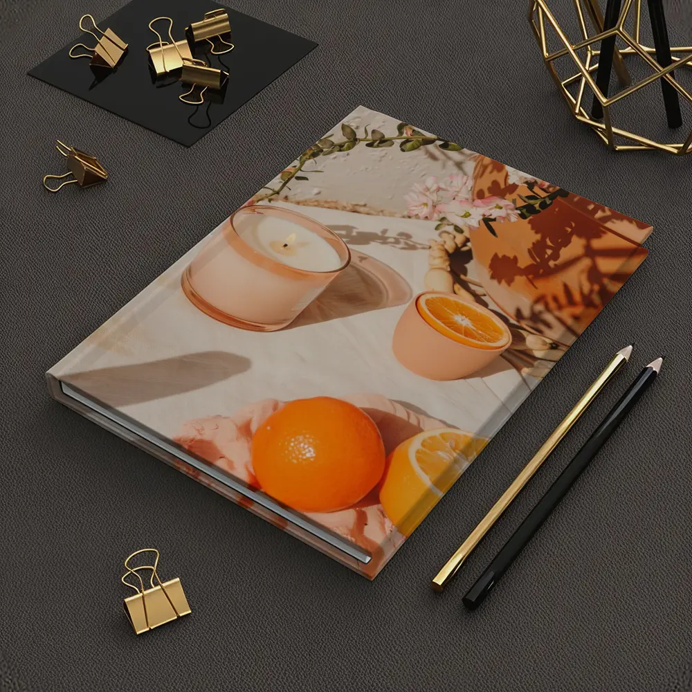 Orange Scented Candle Warm Summer Sunlight – Notebooks