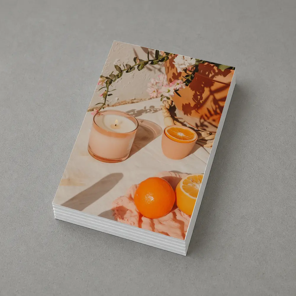 Orange Scented Candle Warm Summer Sunlight – Postcards