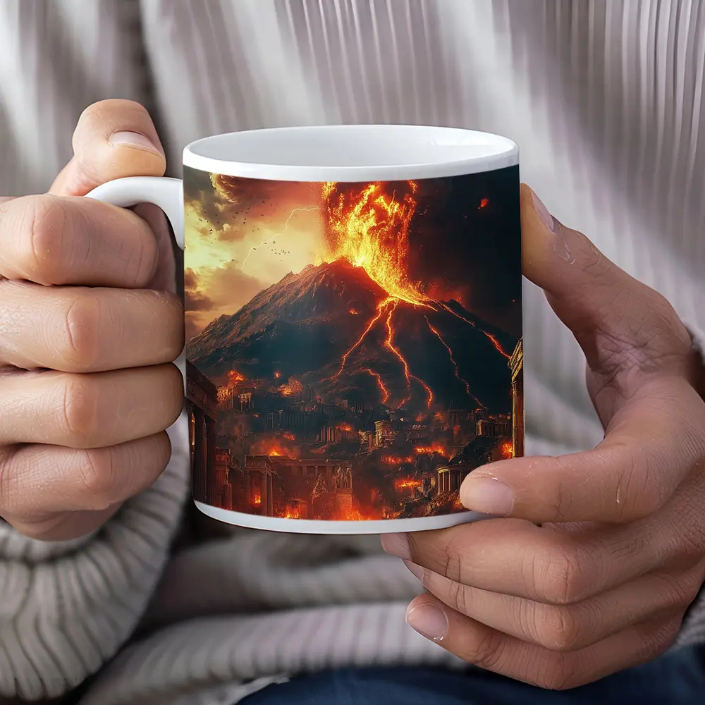 Pompeii Volcano Eruption Ancient City Destruction – Mugs