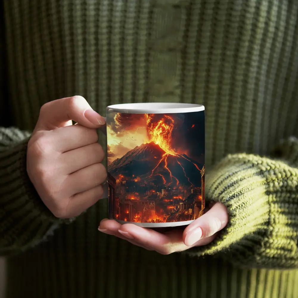 Pompeii Volcano Eruption Ancient City Destruction – Mugs