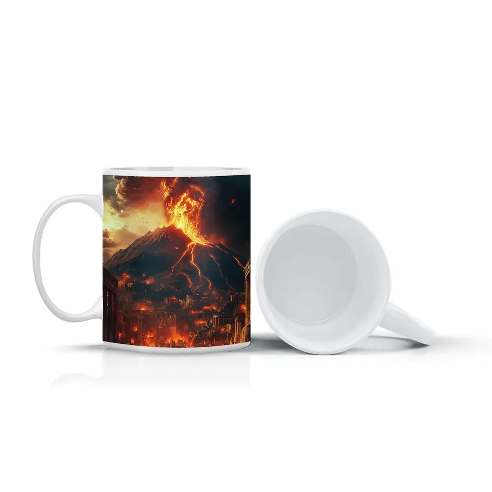 Pompeii Volcano Eruption Ancient City Destruction – Mugs