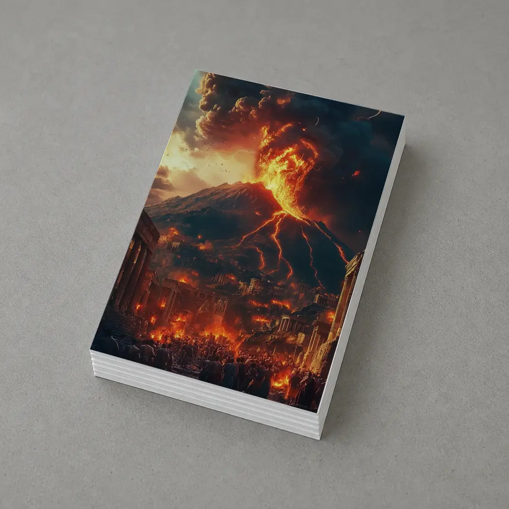 Pompeii Volcano Eruption Ancient City Destruction – Postcards