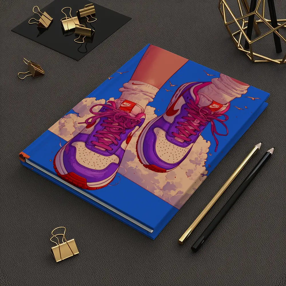 Nike Sneakers Anime Art Blue Sky – Notebooks