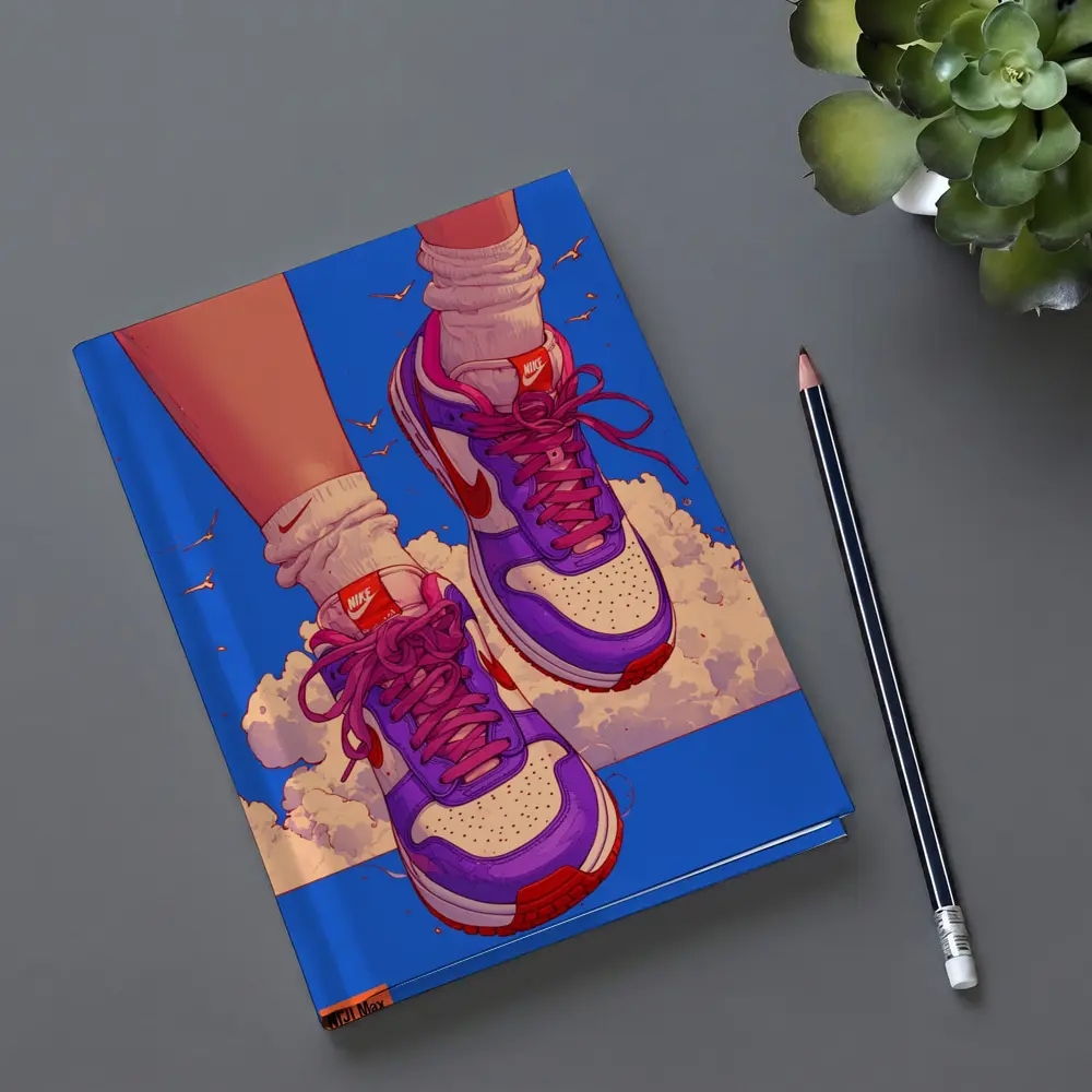 Nike Sneakers Anime Art Blue Sky – Notebooks