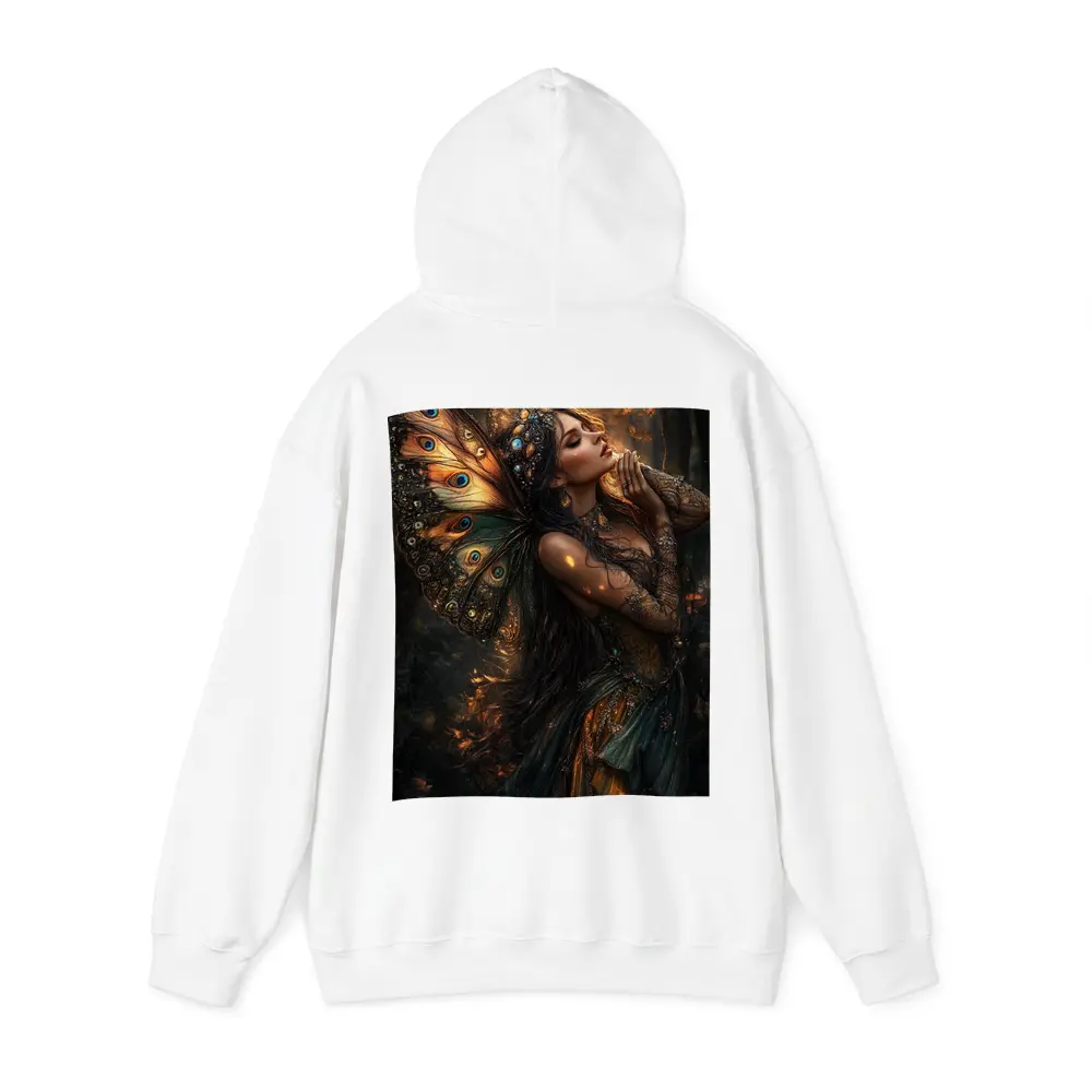 Fantasy Fairy Woman Butterfly Wings Forest – Hoodies