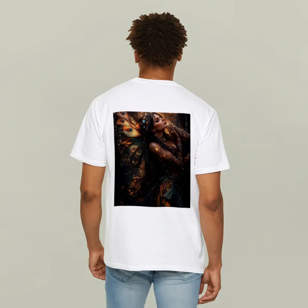 Fantasy Fairy Woman Butterfly Wings Forest – T-Shirts