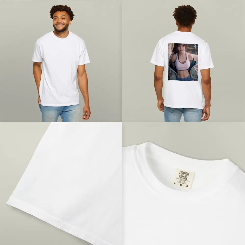 Anime Girl City Night Background Art – T-Shirts