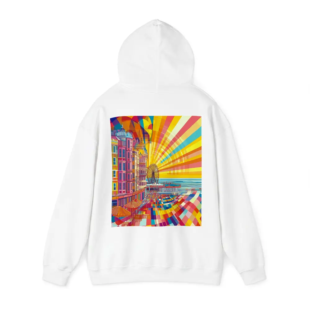 Brighton Pier Retro Pop Art Cityscape – Hoodies