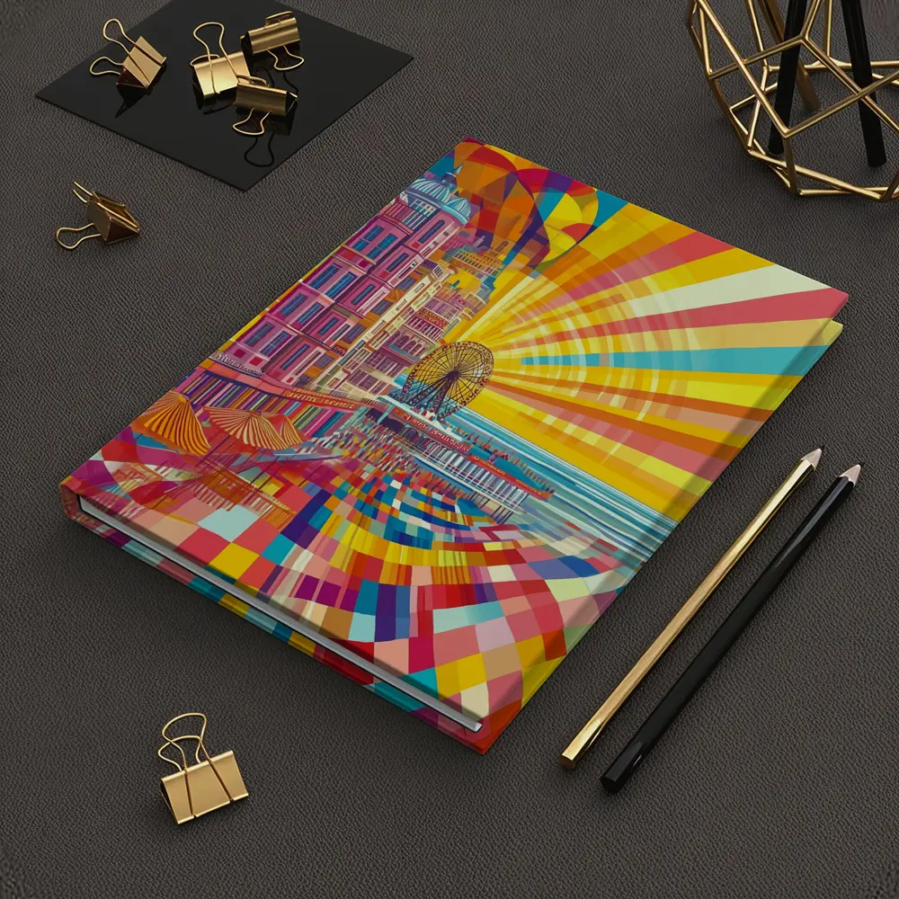 Brighton Pier Retro Pop Art Cityscape – Notebooks