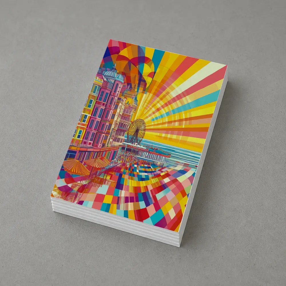 Brighton Pier Retro Pop Art Cityscape – Postcards