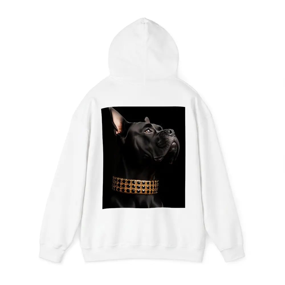Black Cane Corso Dog Gold Collar Dark – Hoodies