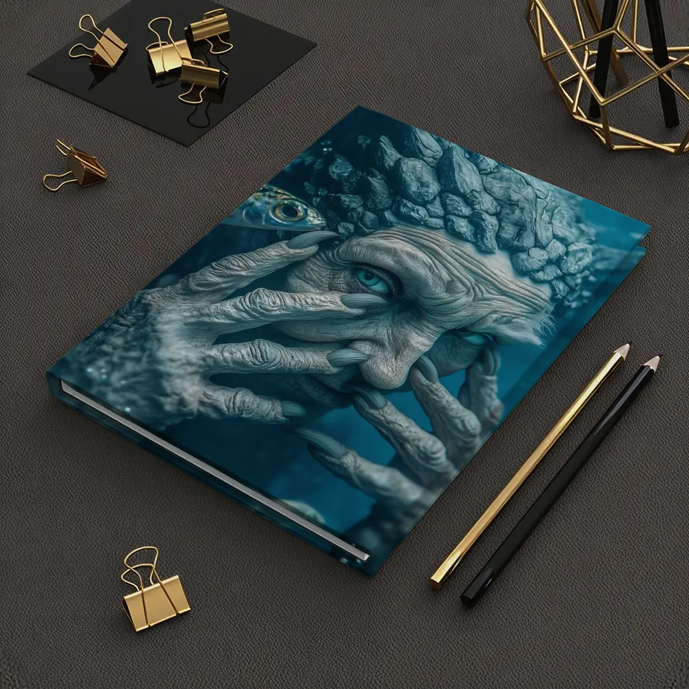 Ancient Stone Elder Underwater Surreal Fantasy – Notebooks