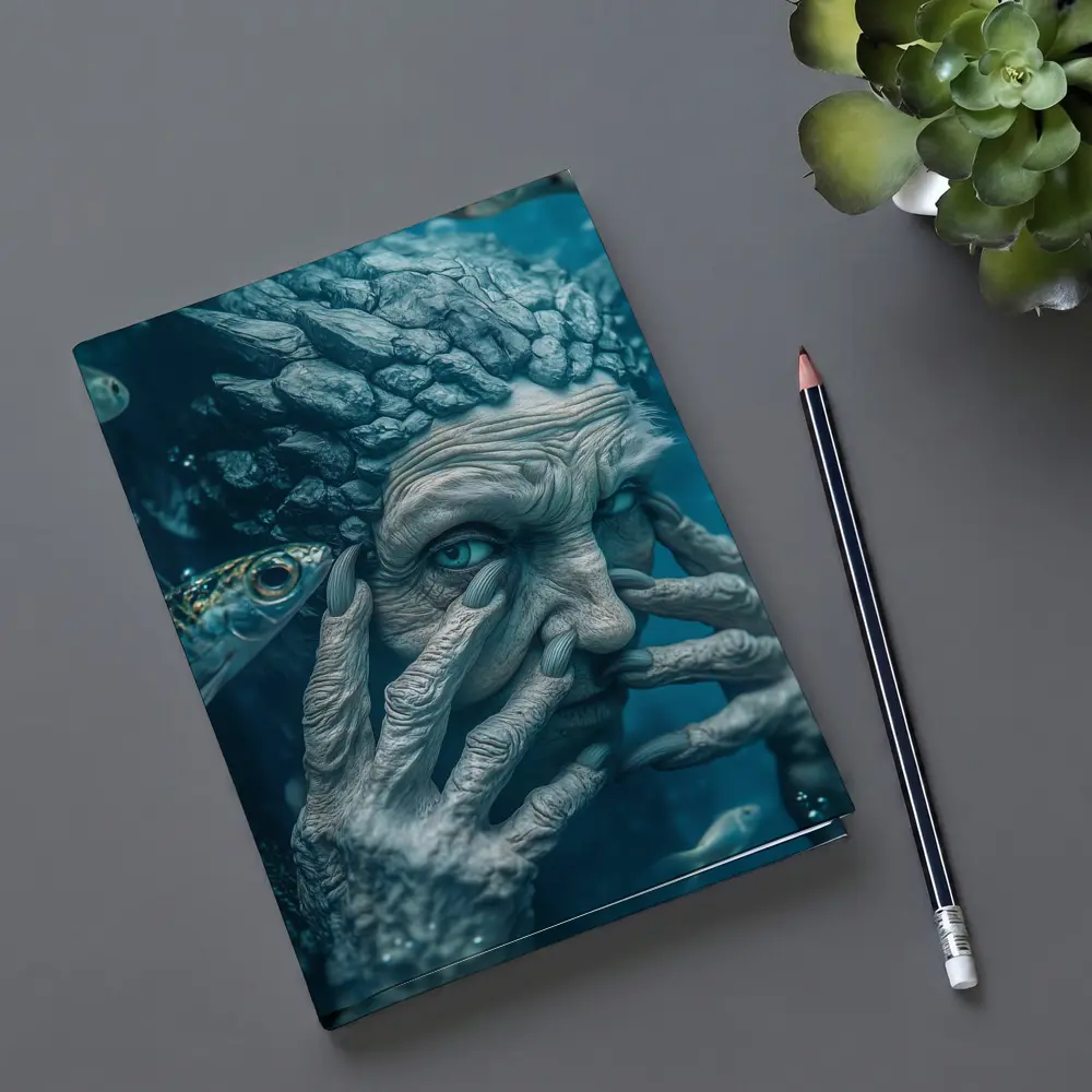 Ancient Stone Elder Underwater Surreal Fantasy – Notebooks